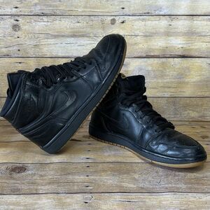 NIKE Air Jordan 1 Retro High OG Black Gum Bottom Size 8.5